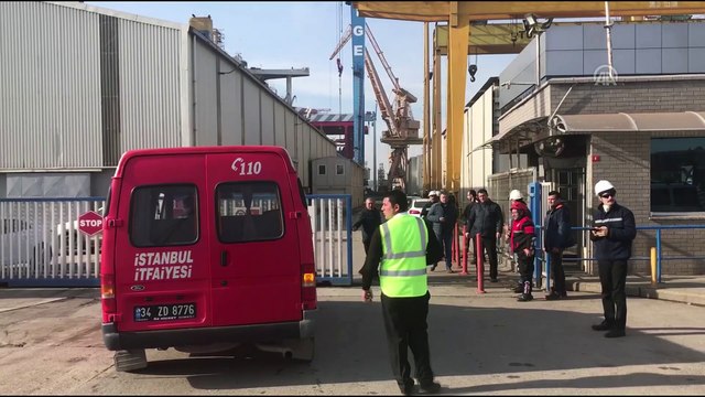 Tuzla tersaneler bölgesinde gemi yangını - İSTANBUL