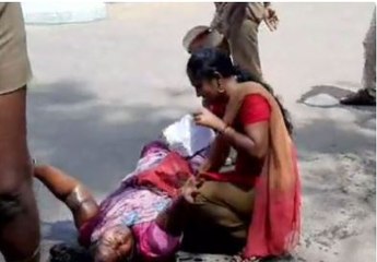 மாவட்ட ஆட்சியர் அலுவலகத்தில் பெண் மண்ணெண்ணெய் ஊற்றி தற்கொலை முயற்சி-வீடியோ