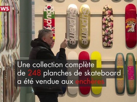 Vente aux enchères : une collection de skateboards pour 800.000 euros
