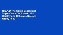 R.E.A.D The South Beach Diet Super Quick Cookbook: 175 Healthy and Delicious Recipes Ready in 30