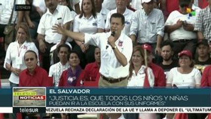 El Salvador: FMLN cierra campaña con multitudinario acto