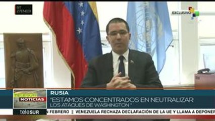 Acusa canciller venezolano que EE.UU. apoya el golpe de Estado