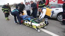 Tekirdağ Takla Atan Otomobilin Sürücüsü Yaralandı
