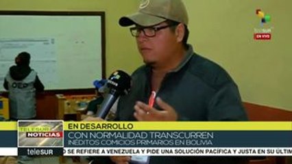 Transcurre sin novedad y con normalidad la elección primaria boliviana