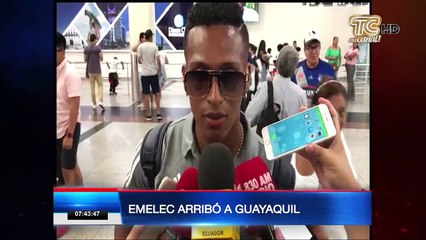 Emelec arribó a Guayaquil para la Explosión Azul