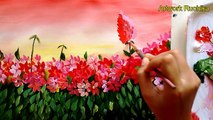 Land of Flowers | Flower Garden Painting | Acrylic Painting Tutorial