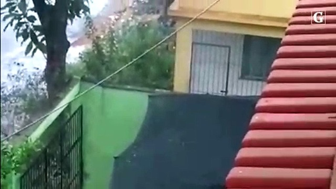 Chuva de granizo em Castelo