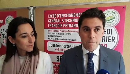 Le secrétaire d’Etat, Gabriel Attal, à la rencontre des premiers volontaires pour le service national universel (SNU)