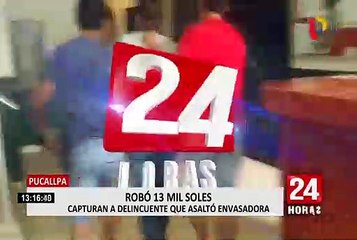 Delincuente se lleva más de 13 mil soles de una envasadora de agua en Pucallpa