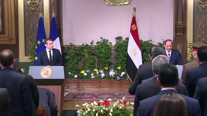 Egypte: Macron évoque les droits humains avec al-Sissi