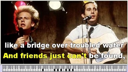 Karaoke Songs -Simon & Garfunkel - "Bridge Over Troubled Water"
