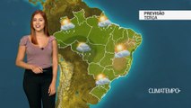 Previsão Brasil - Calor e pancadas de chuva no país