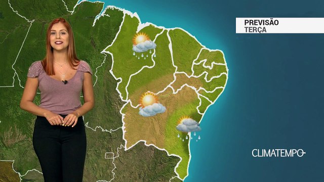 Previsão Nordeste - Risco de chuva forte nas capitais