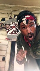 Real Talk - day 11 painting Chief Logo on Jacket 01 27 2019