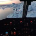 Un pilote de ligne filme son atterrissage dans un aéroport du Groenland  Magnifique