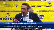 Ali Koç: “Biz buradayız hiçbir yere gitmiyoruz. Sonuna kadar buradayım. Camia arkamda olduğu sürece her şeyi göğüsleyebilirim.”