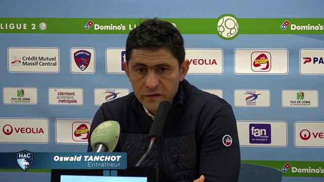 Après Clermont - HAC (0-0), réaction d'Oswald Tanchot