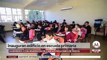 Inauguran edificio en escuela primaria de Guerrero