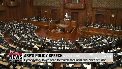 Japanese PM Abe says he wants to normalize relations with North Korea