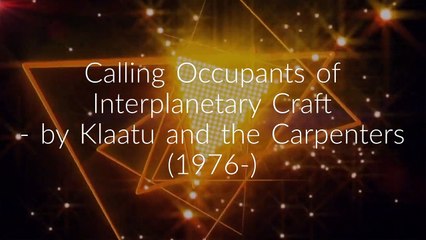 Calling Occupants Of Interplanetary Craft