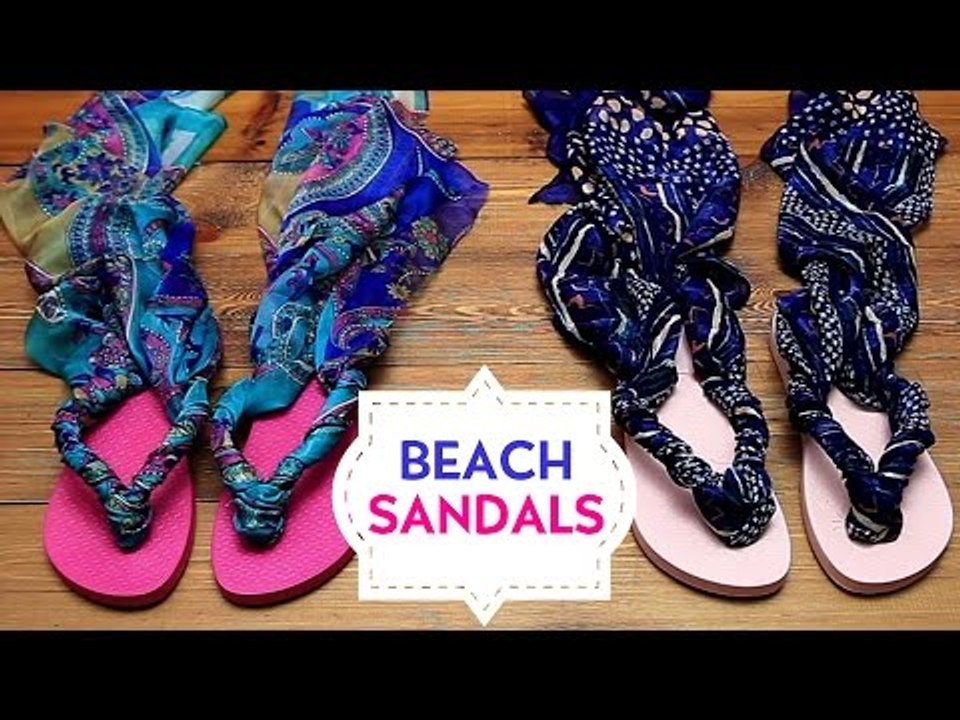 DIY: Cute Beach Sandals