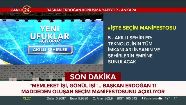 AK Parti 31 Mart manifestosu