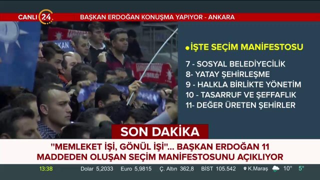 AK Parti 31 Mart manifestosu
