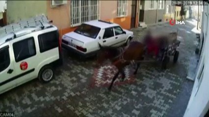 At arabalı çocuk hırsızlar kamerada