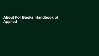 About For Books  Handbook of Applied Dog Behavior and Training: Volume II  Review
