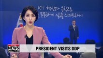 President Moon congratulates S. Korean companies' success at CES 2019