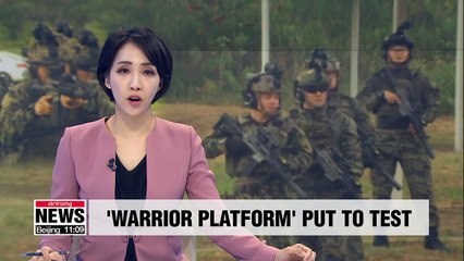 S. Korean Army tests its high-tech 'Warrior Platform' gear
