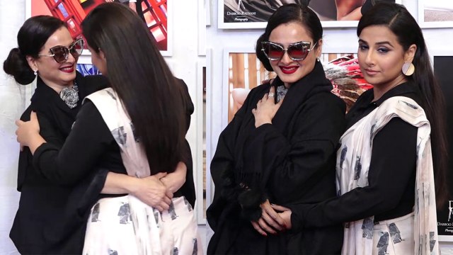 Vidya Balan special bond with Rekha at Dabboo Ratnani Calendar 2019 launch; Watch Video | FilmiBeat