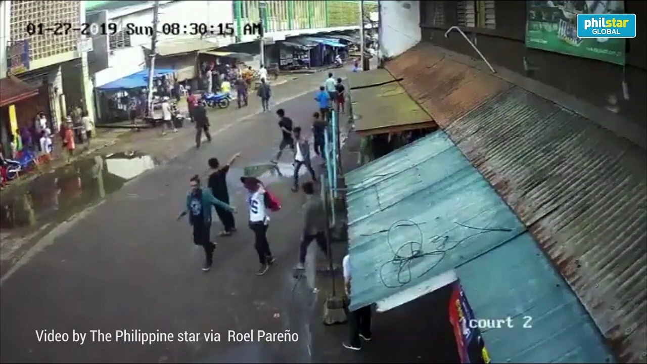 CCTV shows suspect leaving minutes after Jolo Bombing