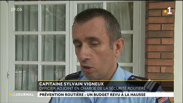 Capitaine Sylvain Vigneux, officier en charge de la sécurité routière
