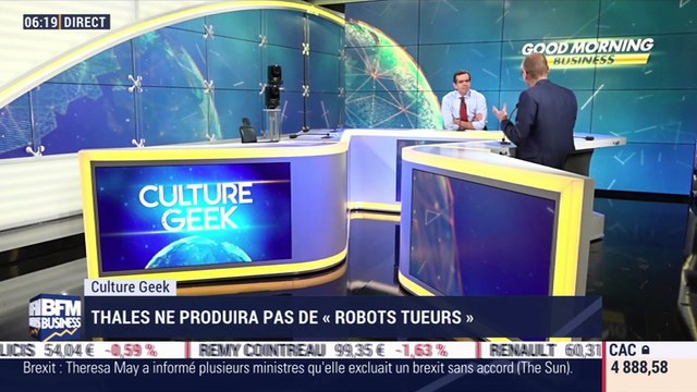 Anthony Morel: Thales ne produira pas de robots tueurs - 29/01