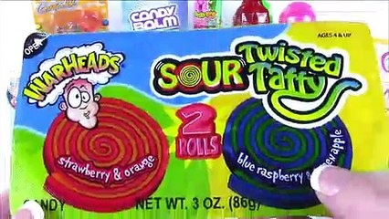 A Lot Of New Candy 5! BubbleGUM Toothpaste! Warheads SOUR Twisted Taffy! Banana