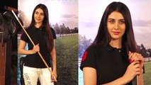 Warina Hussain attends a Fashion Show & Polo competition in classic outfit; Watch Video | FilmiBeat