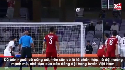 Đằng sau chiếc băng đội trưởng là Quế Ngọc Hải dịu dàng trước con gái thế này đây
