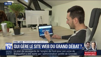 Qui gère le site et les contributions du grand débat ?