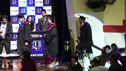 Dharamji & Subhash Ghai At The Graduating Class Wwi Host Convocation Ceremony