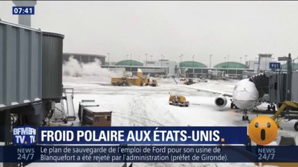 Tải video: Jusqu'à -48°C ressentis... Un froid polaire sévit au nord des États-Unis