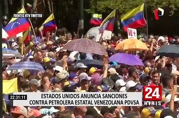 Venezuela: Estados Unidos congela recursos de PDVSA hasta que Guaidó asuma control