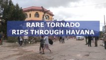 Rare tornado strikes Havana, at least 4 killed