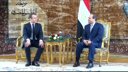 France's Macron presses Sisi on human rights in Cairo meeting