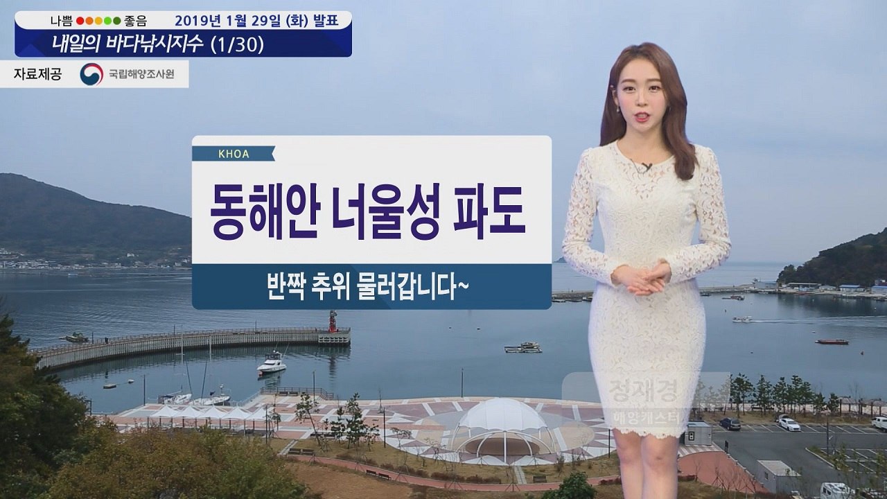 [내일의 바다낚시지수] 1월30일 기온 회복 한편 바다 높은 너울,풍랑주의보 안전사고...