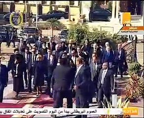 ماكرون يتفقد الكاتدرائية المرقسية بصحبة البابا تواضروس