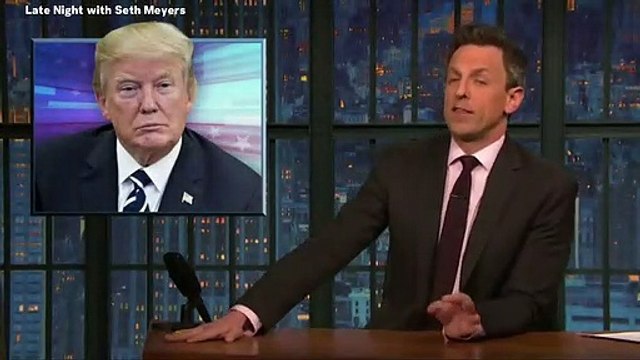 Seth Meyers Mocks Donald Trump Who 'Caved After 35 Days, Got Nothing'