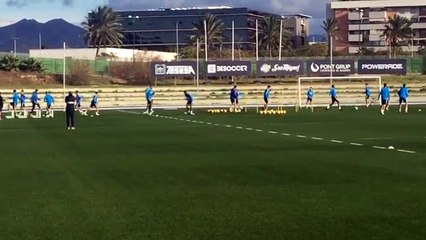 El Málaga se Entrena con Koné