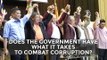 Does the Government have the political will to combat corruption?
