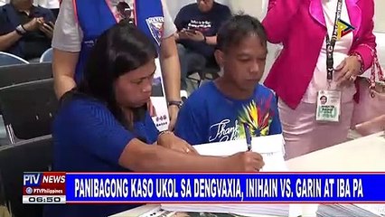 Panibagong kaso ukol sa Dengvaxia, inihain vs Garin at iba pa